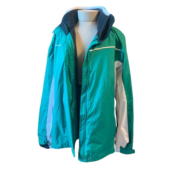 Vintage Columbia 3 In 1 Bugaboo II Fleece Interchange Jacket w/Hood Sz L - Picture 5 of 13